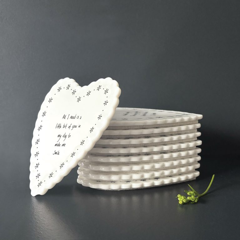 East of India ‘Offended’ Heart Scallop Coaster