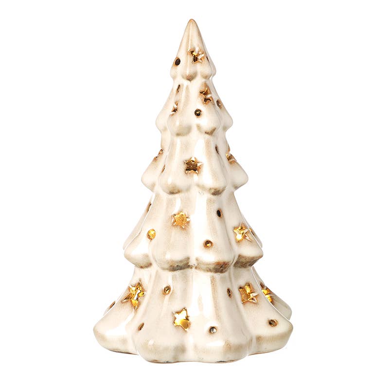Christmas -WHITE LIGHT UP CHRISTMAS TREE (wwT)