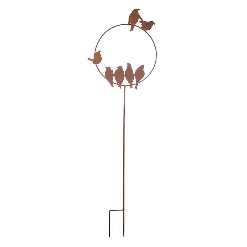 Large Garden Metal Bird Stake