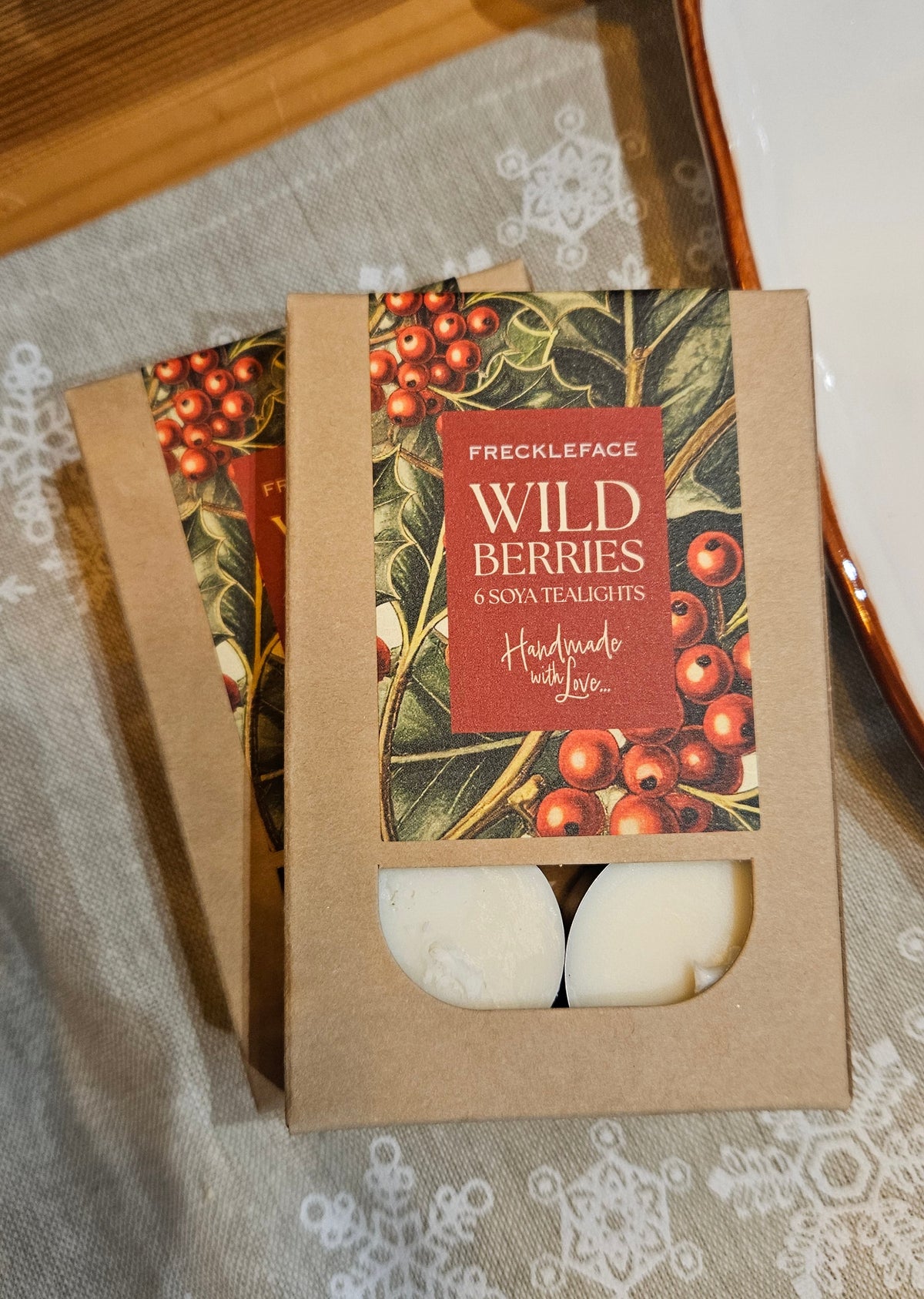 Freckleface Wild Berries 6 Soya Tea Lights