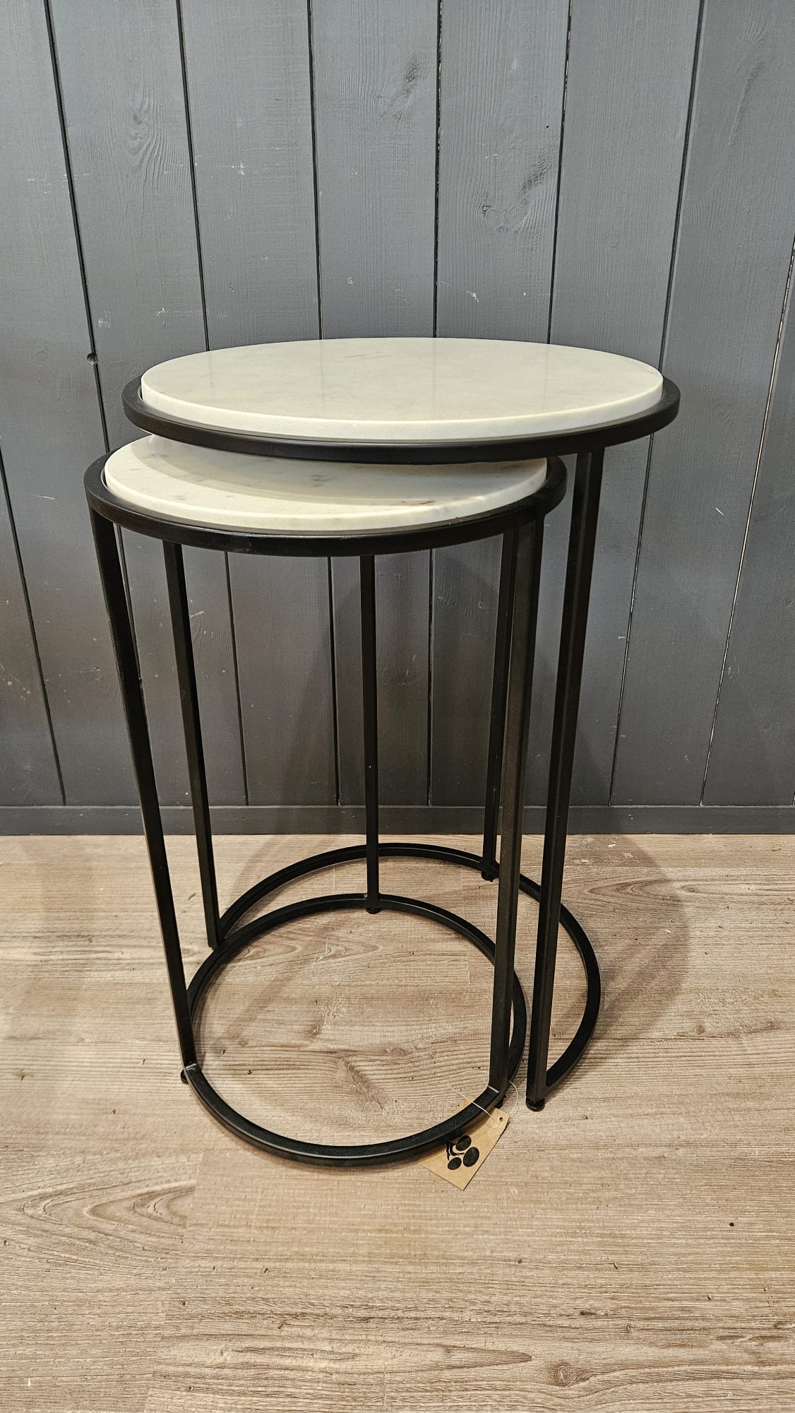 Marble Nest of 2 Tables