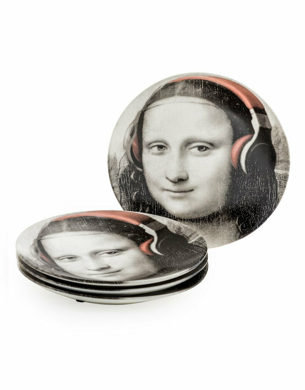 Mona Lisa Head Phones Plate 7"