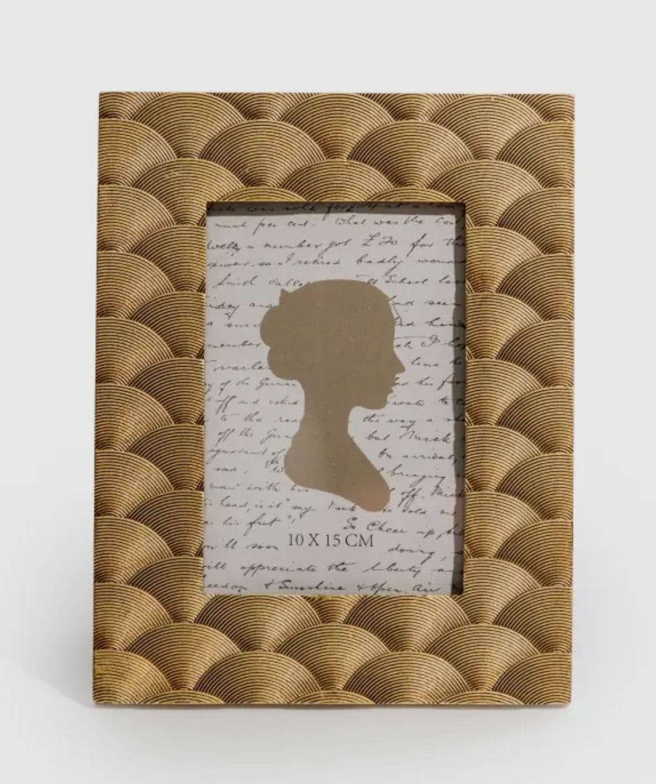 4" x 6" Gold Fan Photo Frame