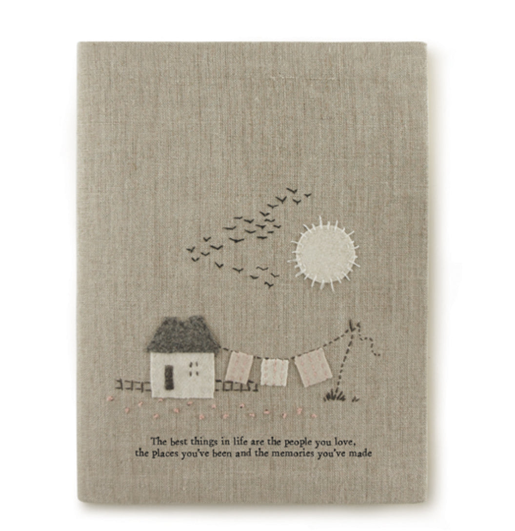 Large linen book-Best things in life