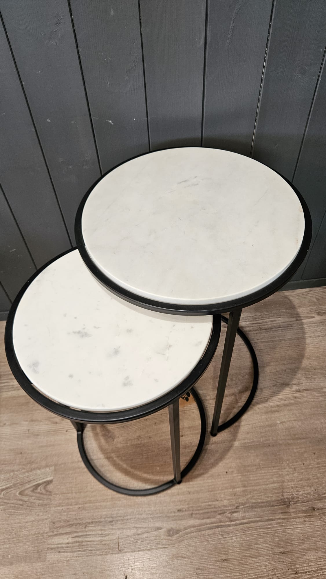 Marble Nest of 2 Tables