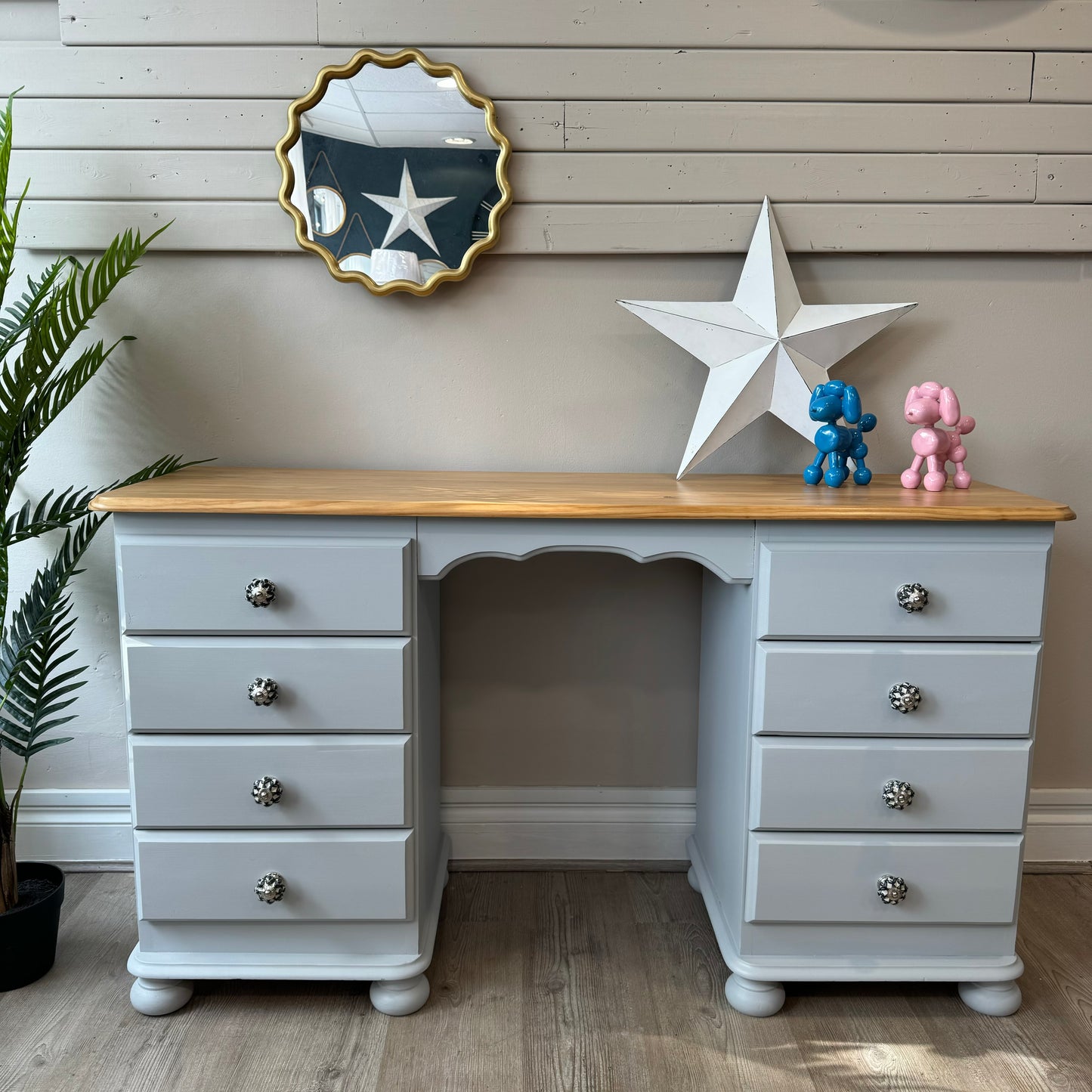 Pine desk in Frenchic ‘Swanky Pants’