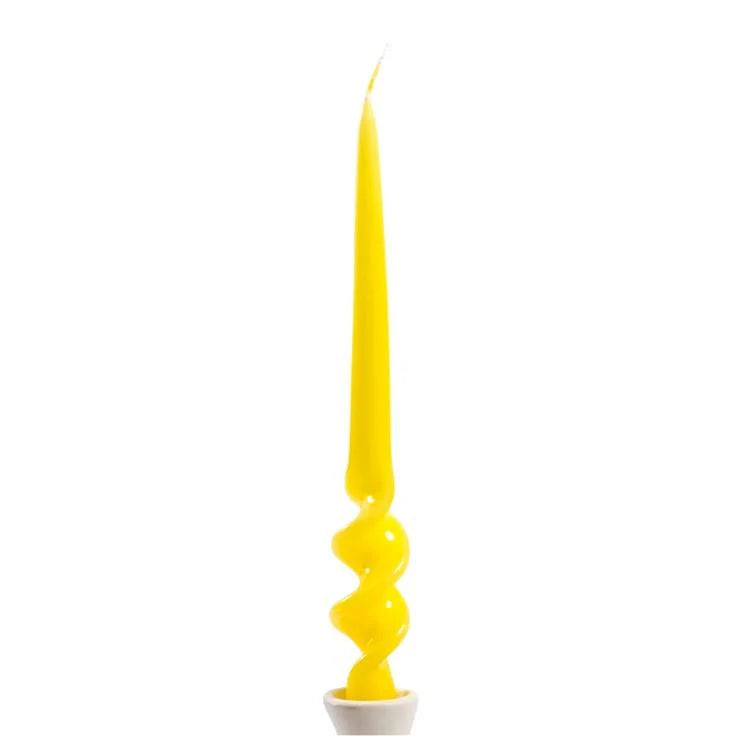 A Pair of Twisted Dinner Candles