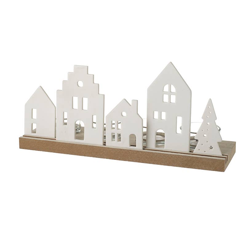 CERAMIC HOUSE T LIGHT HOLDER