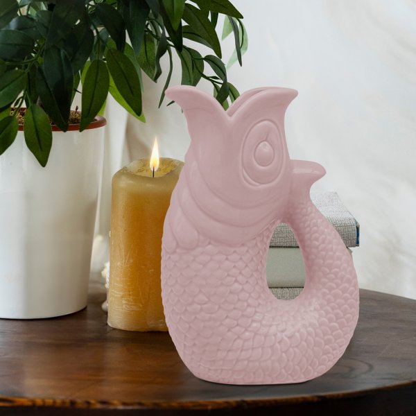 Nautical Fish Jug Ornament - Pink