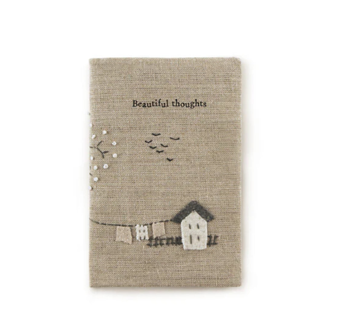 Small Linen Notebook - Beautiful Thoughts