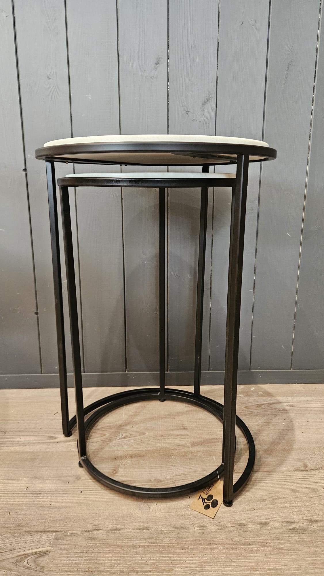 Marble Nest of 2 Tables