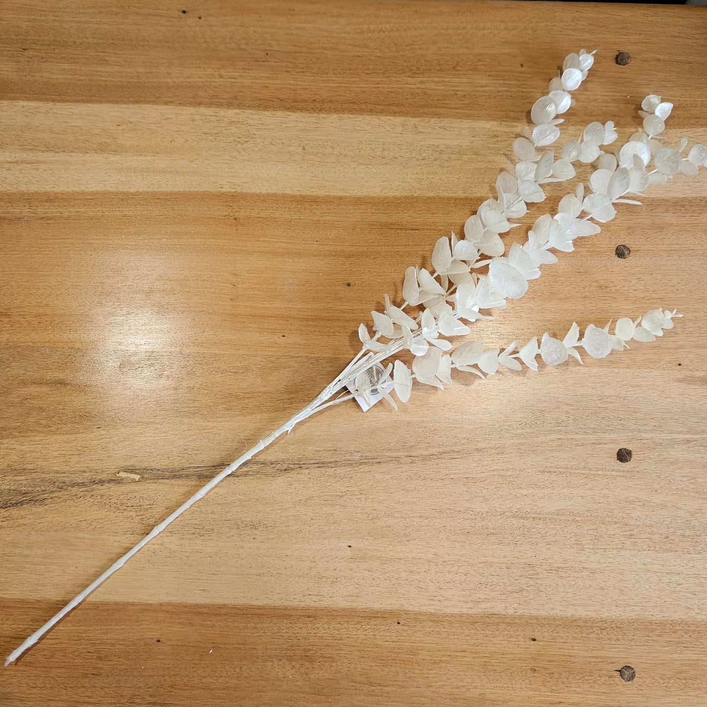 Metallic Faux Eucalyptus Stem