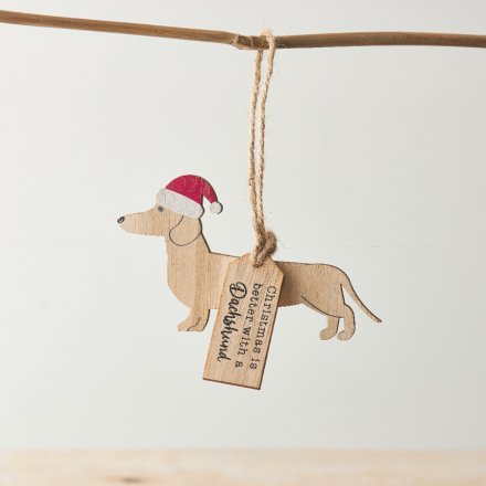 Christmas is better with a dachshund tag