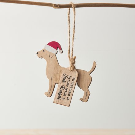 Christmas is better with a Jack Russell tag