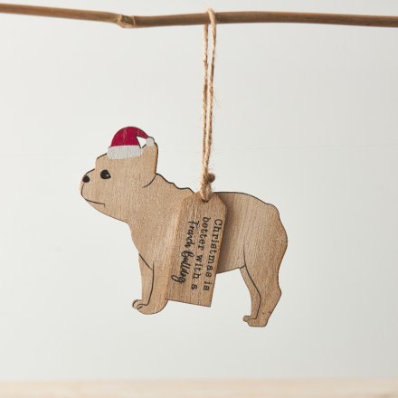 Christmas is better with a French Bulldog tag