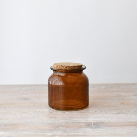 Glass Storage Jar with Cork lid