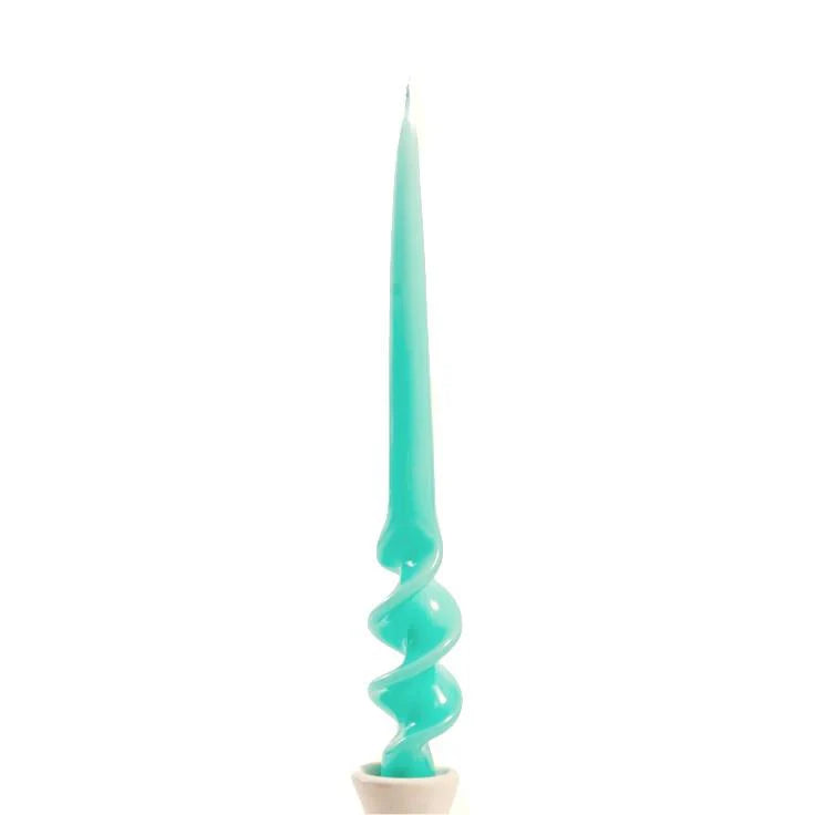 A Pair of Twisted Dinner Candles