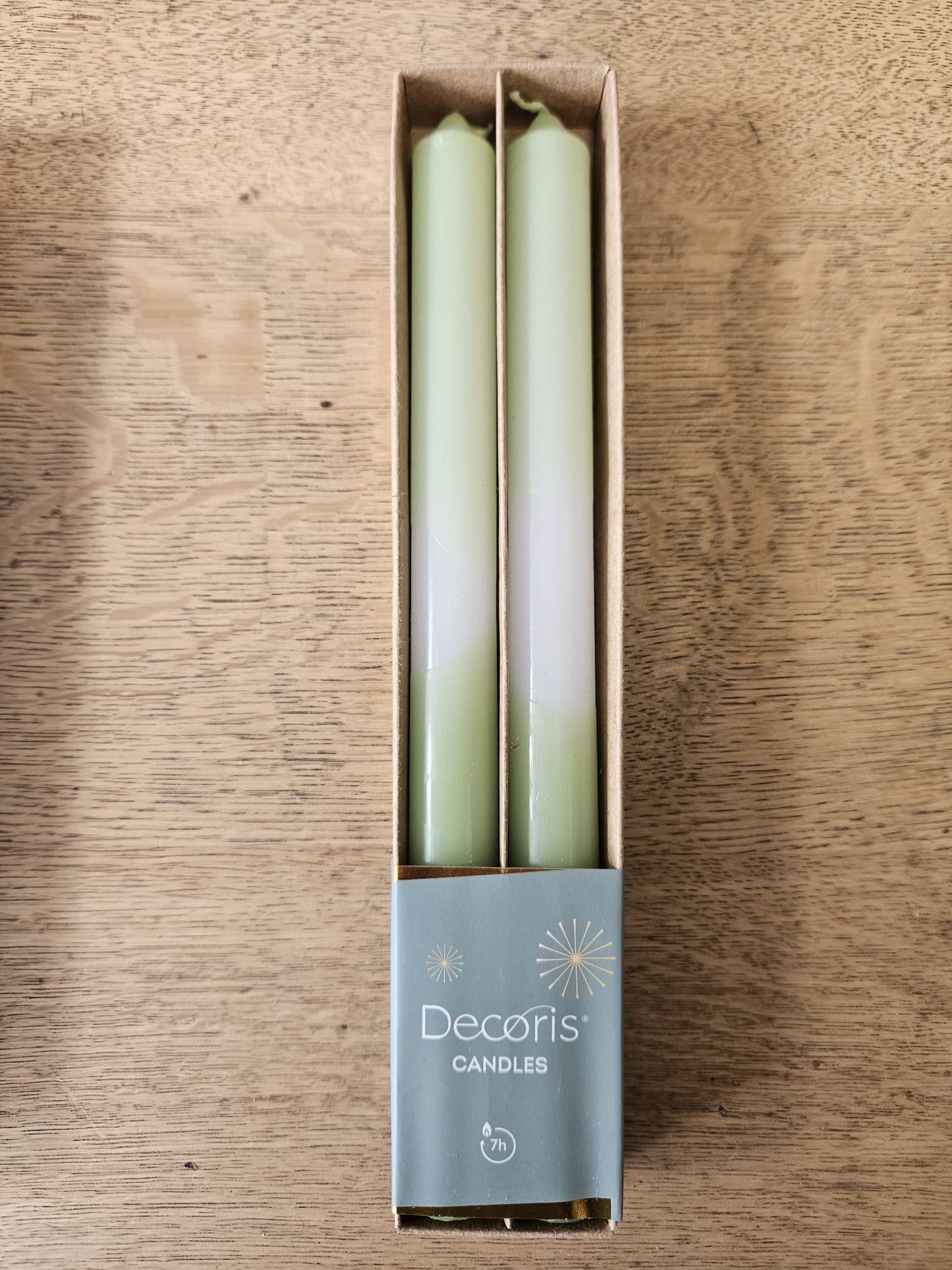 Pair of Ombre Colourful Candles