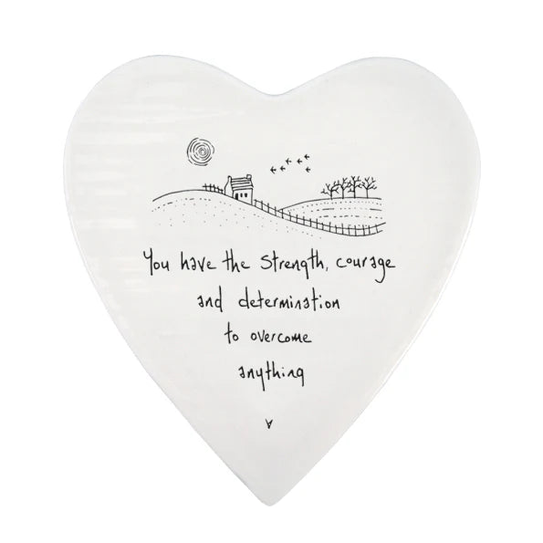 East Of India Heart coaster-You have the strength