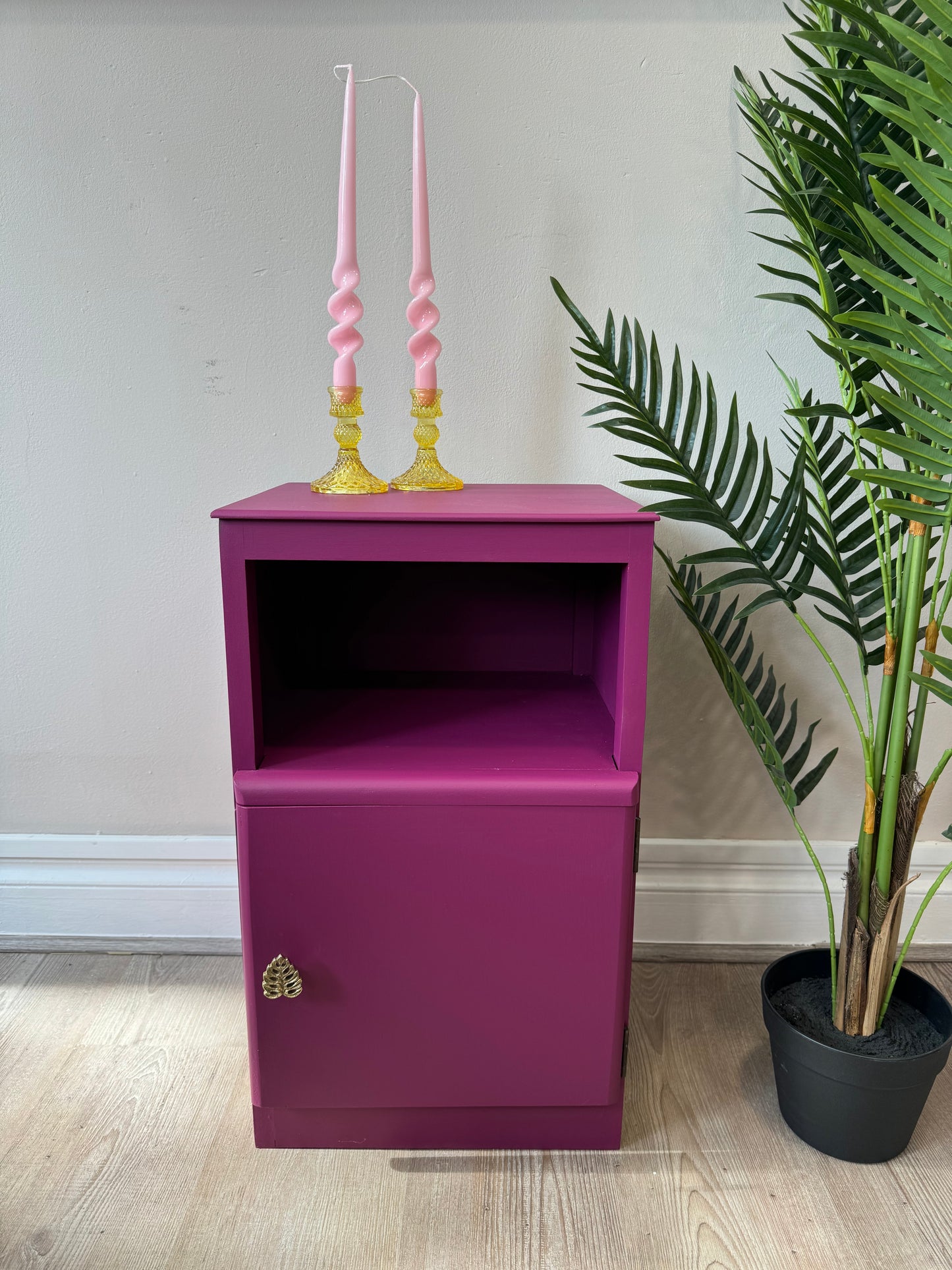 Side Table / Bedside Table Frenchic Plum Pudding