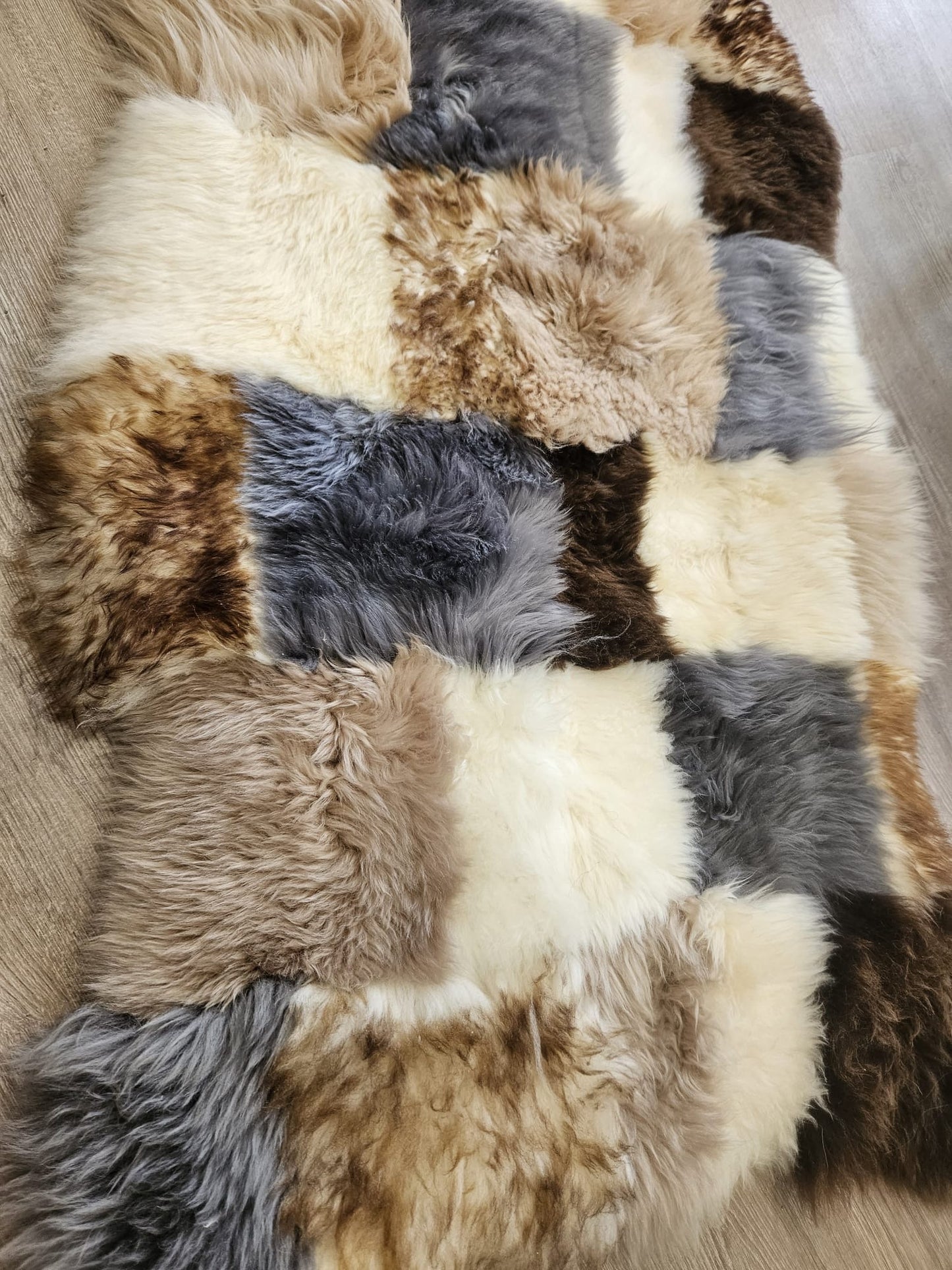 Luxury Patchwork sheepskin Rugs