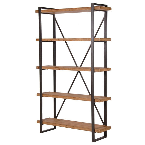 Industrial Wooden Shelving Unit 198 cm