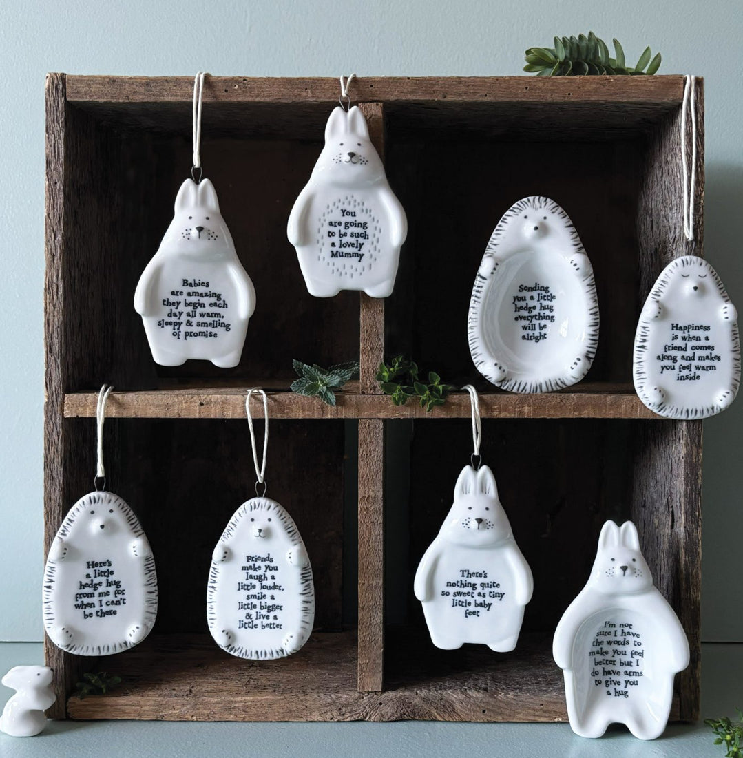 Flat dish- Hedgehog / Seding you a hug