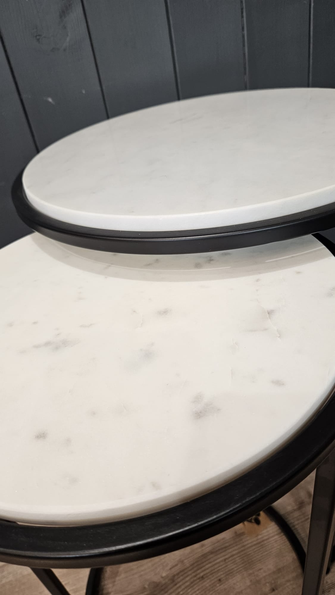 Marble Nest of 2 Tables