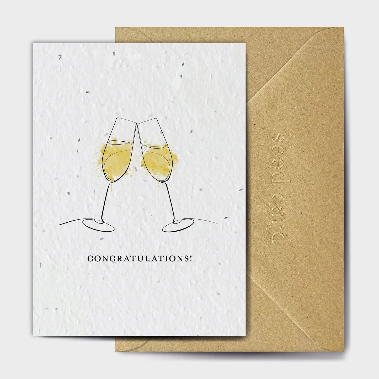 Congratulations Champagne seed card