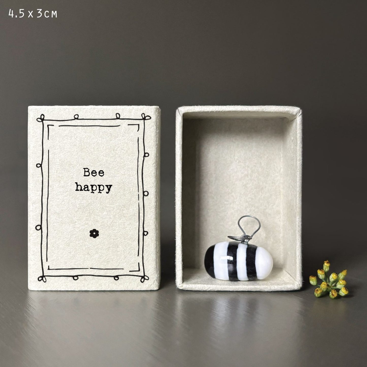 East of India 'Bee Happy' Matchbox Bee