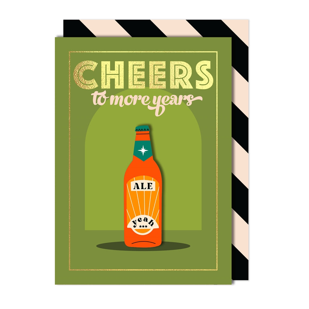 Cheers To More Years Beer Card