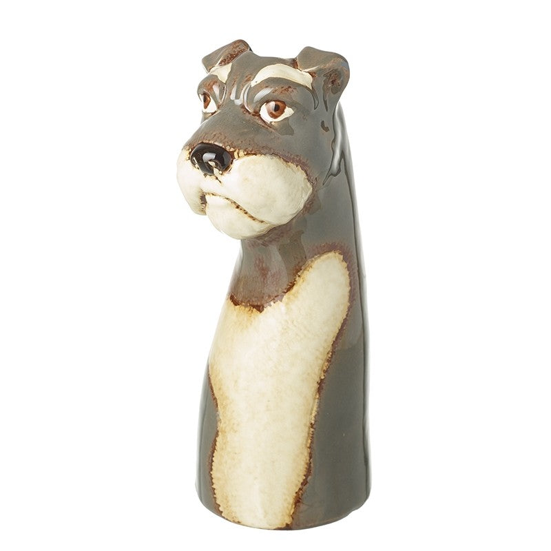 Schnauzer Ceramic Vase