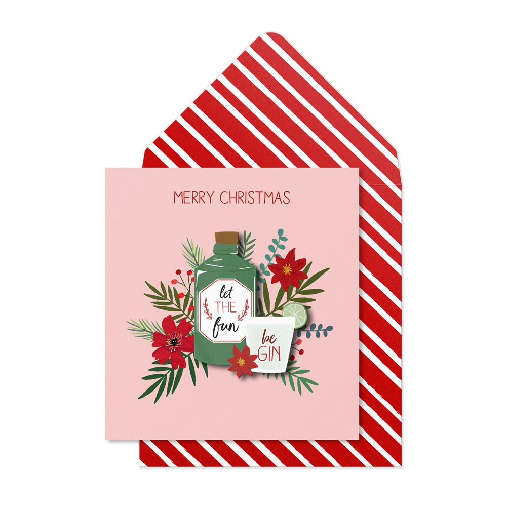 Christmas Gin Card