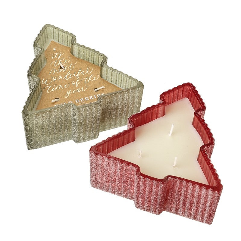 Christmas Tree Candle Winter berries