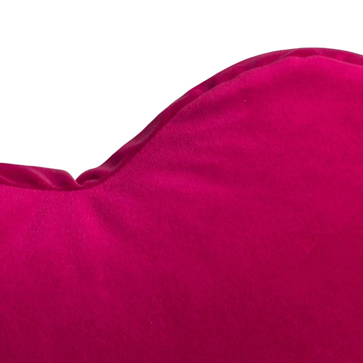 Flower Velvet Reversible Cushion Hot Pink