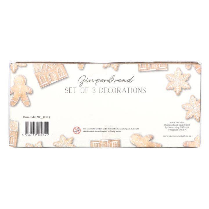 Hanging Christmas Gingerbread Ornament Decorations