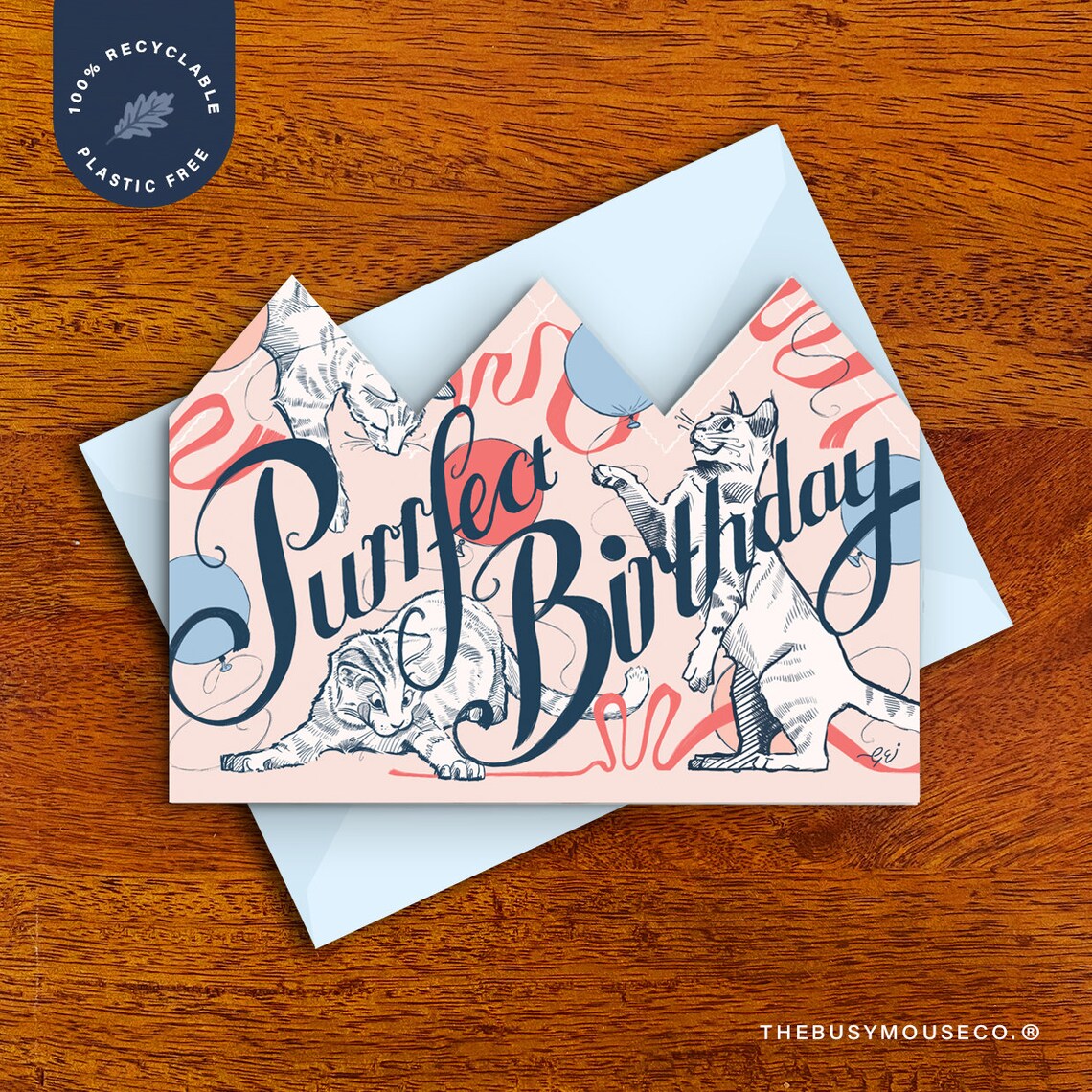 Purrfect Birthday Card