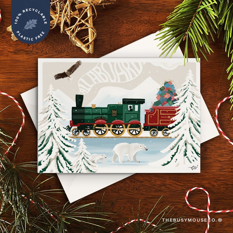 Christmas Train Card