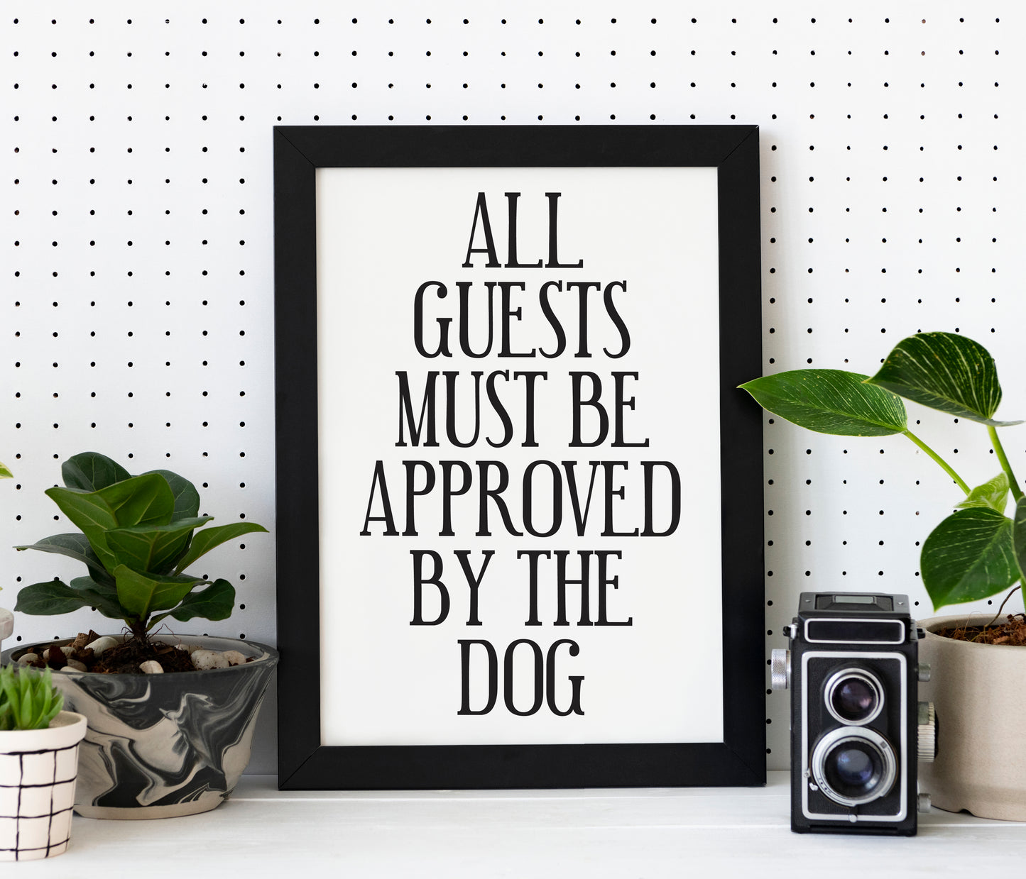 Must be approved by the dog - A4 Poster