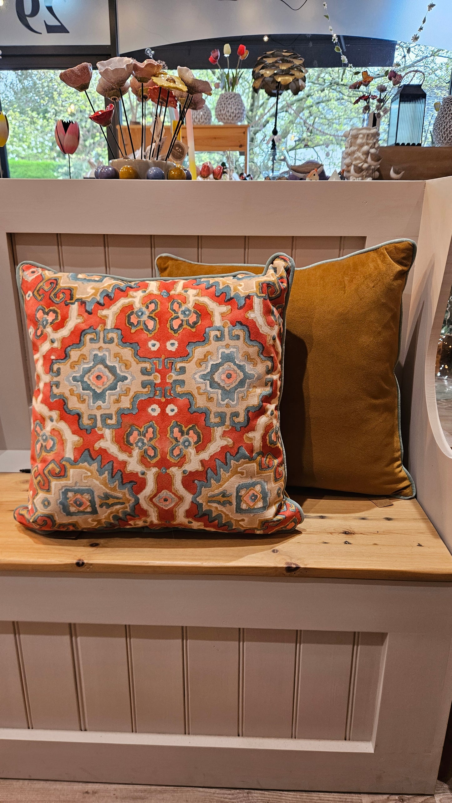 Linwood Kami “Chilli” fabric Scatter Cushions