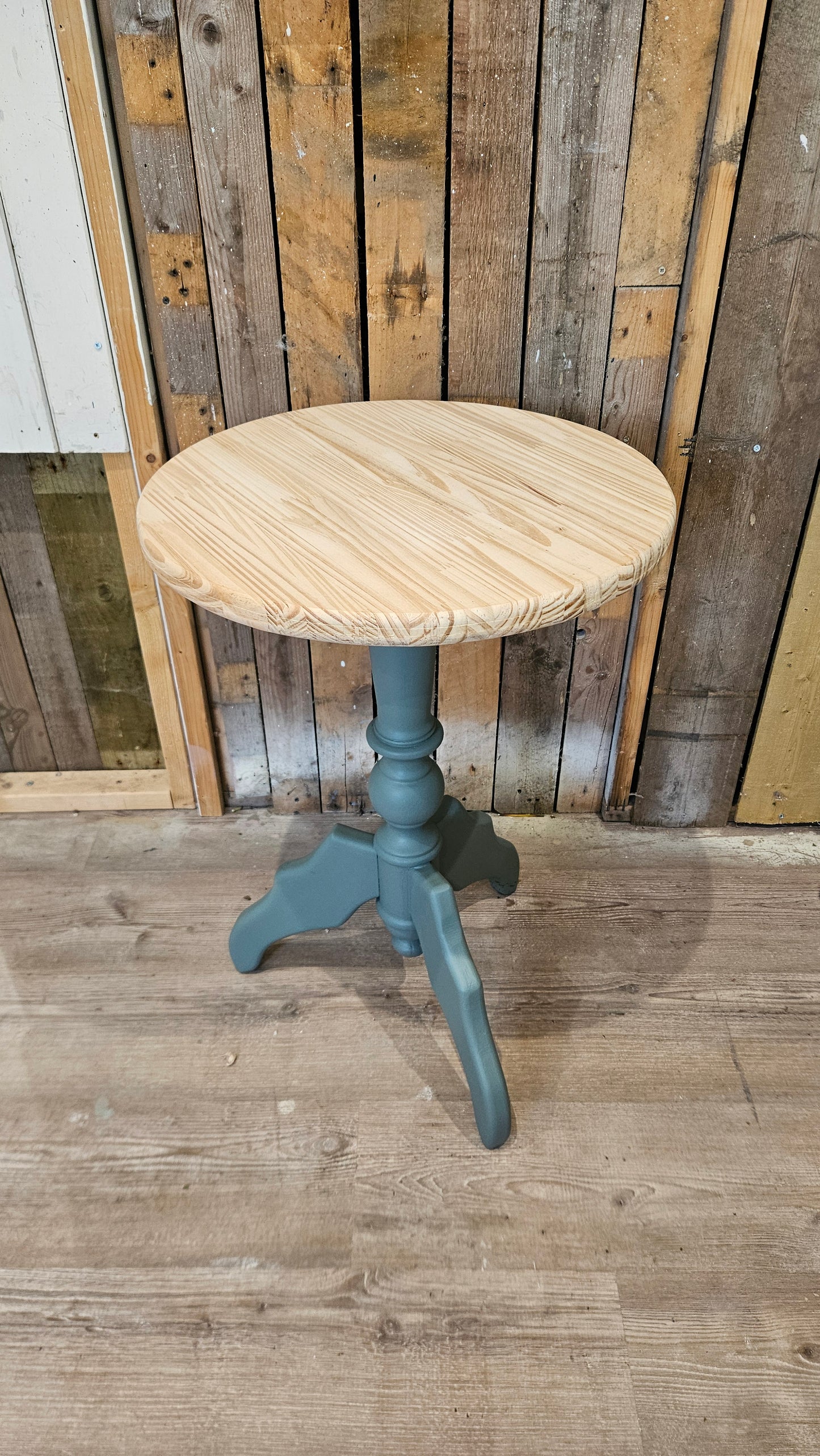 Steaming Green Side Table