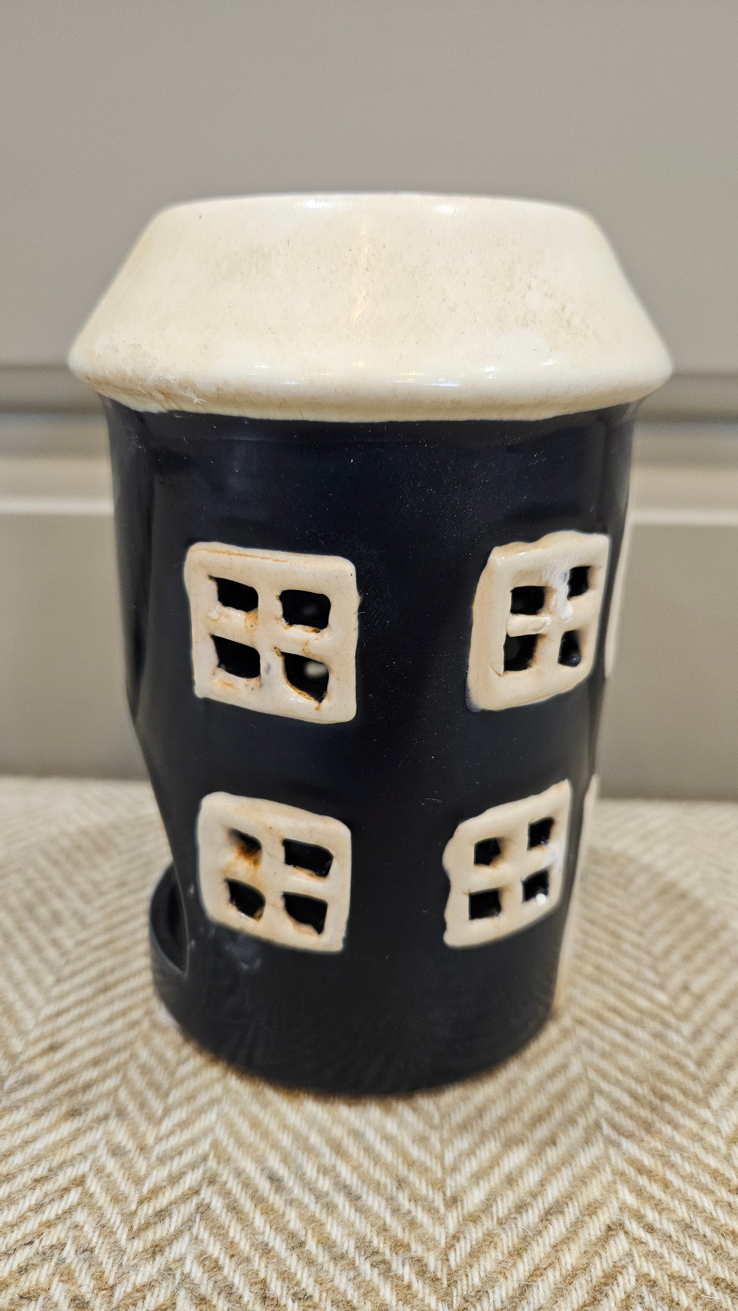 Blue Ceramic Wax Melter / Oil Burner