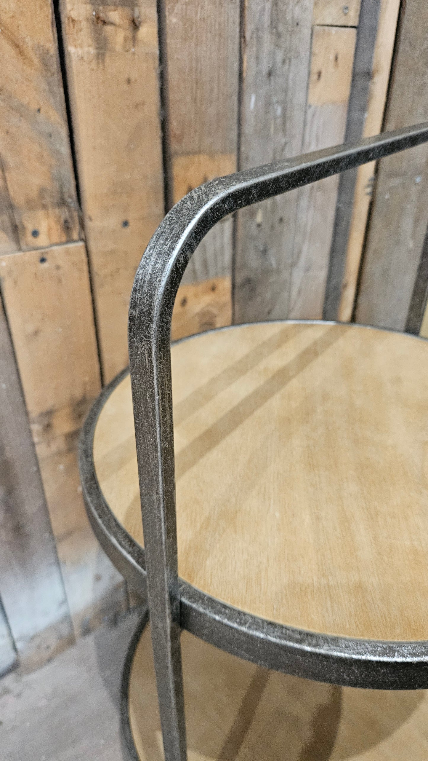 Rustic Two-Tier Drinks & Side Table