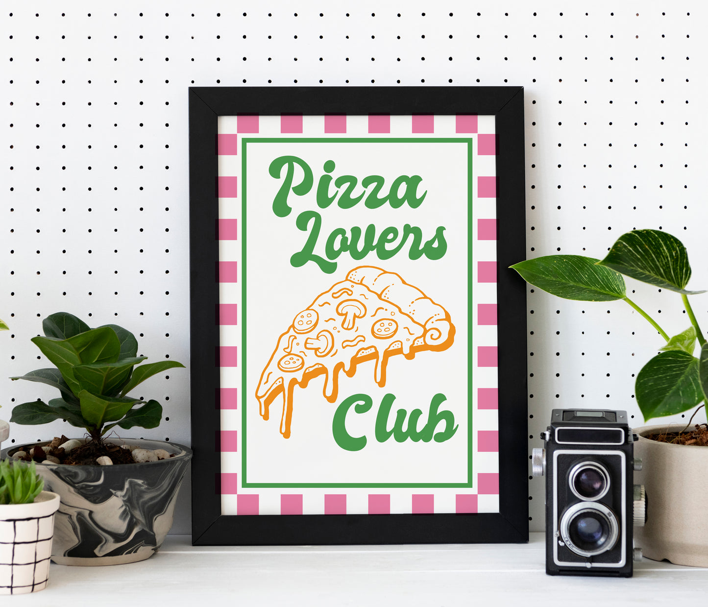 Pizza Lovers Club - A4 Poster