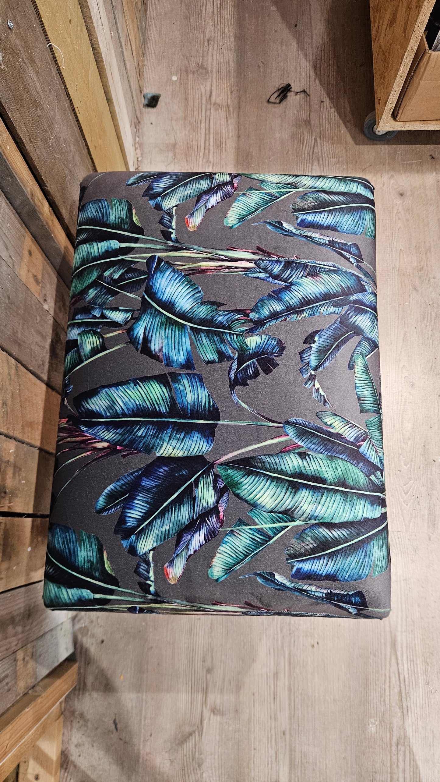 Botanical Upholstered Stool