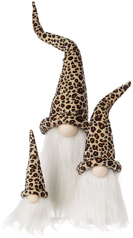 Gonk Family With Leopard Print Hats