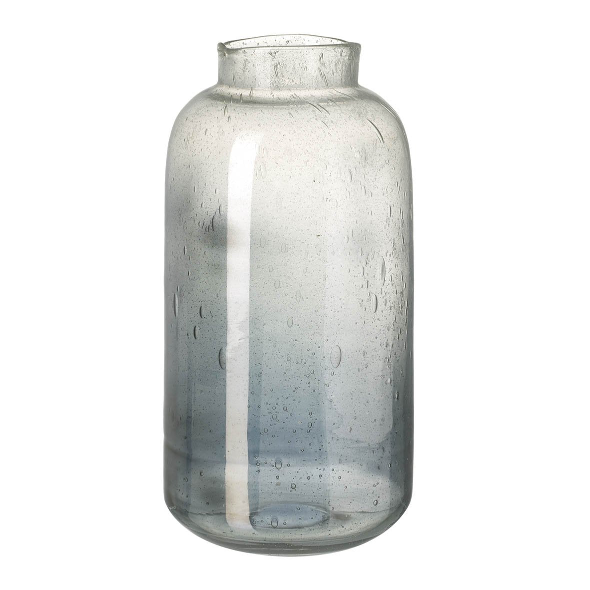 Albie Smoked Glass Bubble Vase