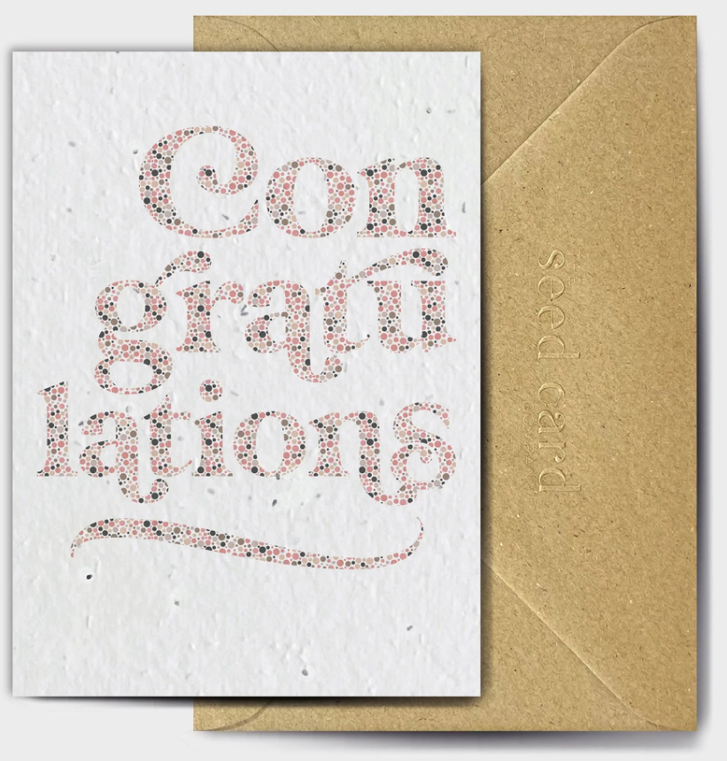 Congratulations - Plantable Seed Card