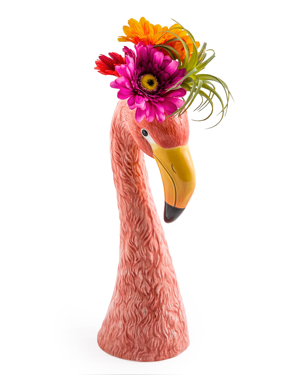 Pink Flamingo head Vase Large