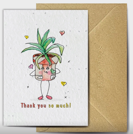 Thank you so much - Plantable Seed Card